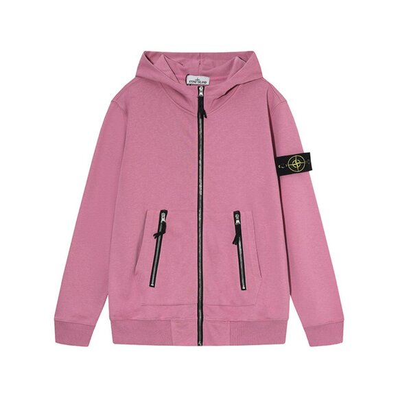 Stone Island Pink Hoodie - Picture 1 of 2